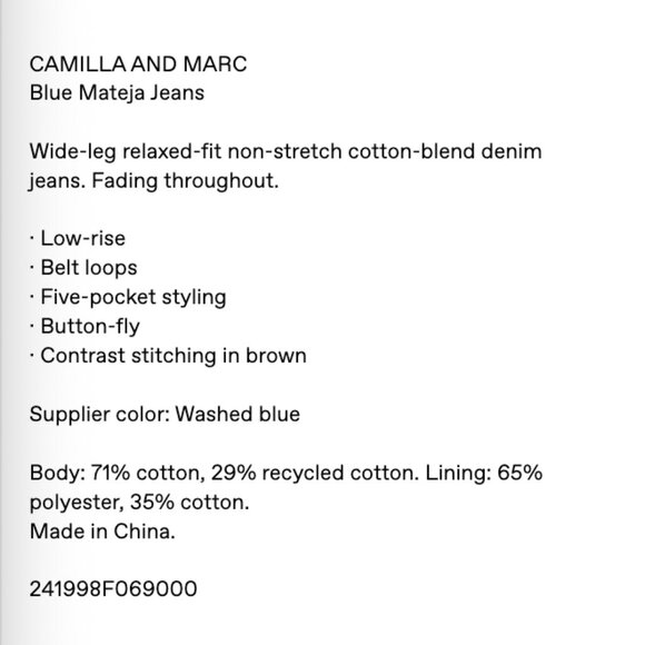 Camilla & Marc Jeans - Picture 6 of 7